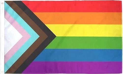 3x5 foot Progress pride/Rainbow LGBTQ Flag - Brantford Surplus