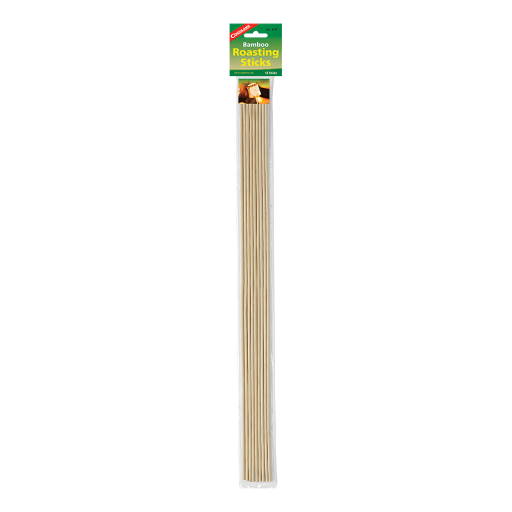 Roasting stick 30 inch 76.2mm long bamboo 12 pack - Brantford Surplus