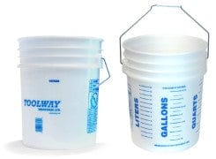 Bucket 5 gallon plastic [pail]