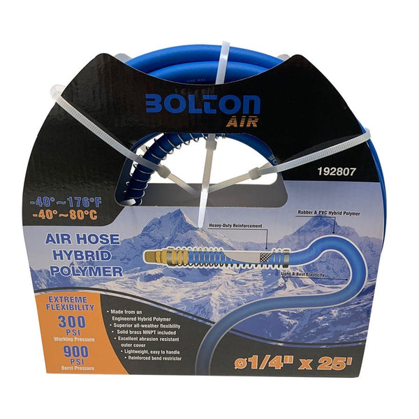 Air Hose Hybrid Polymer With Spring Bend Restrictor Â¼in x 25ft