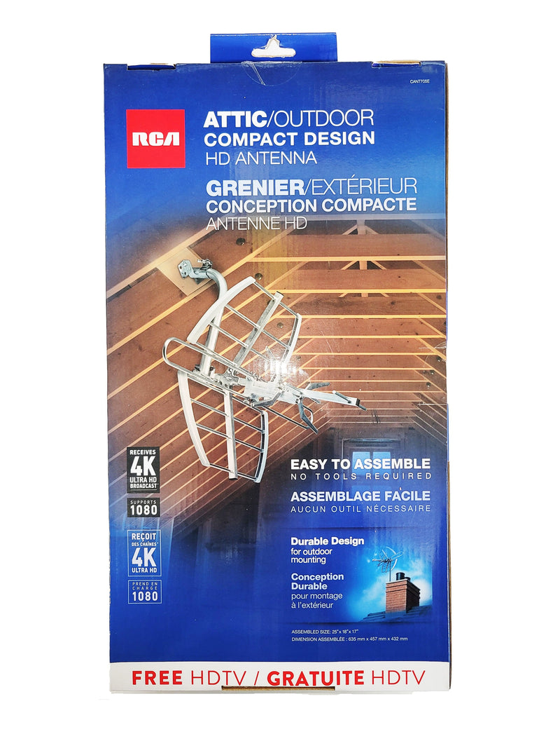 RCA - Attic/Outdoor Compact Design HD Antenna