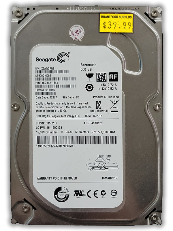 Seagate Barracuda - 500GB