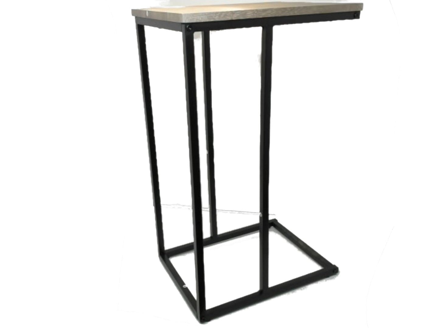 Side table metal and MDF 15.75x11.81x26 inches - Brantford Surplus