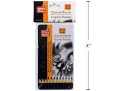 charcoal pencils 12 pack in tin case