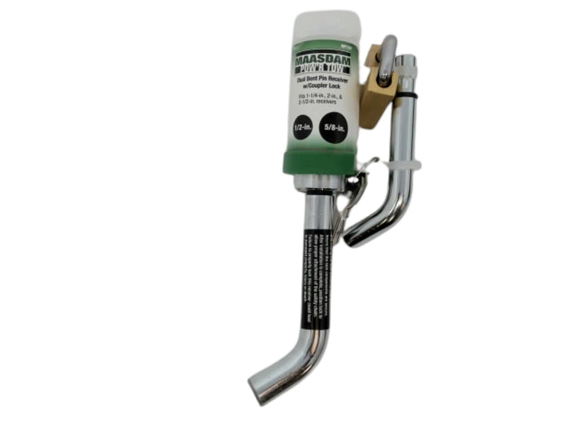 Dual Bent Pin Receiver W/coupler Lock 1/2" - 5/8" Maasdam Pow'r Tow