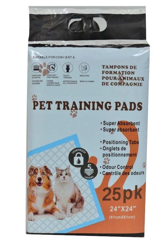 PUPPY TRAINING PADS 25PK (61CM x 61CM) - Brantford Surplus