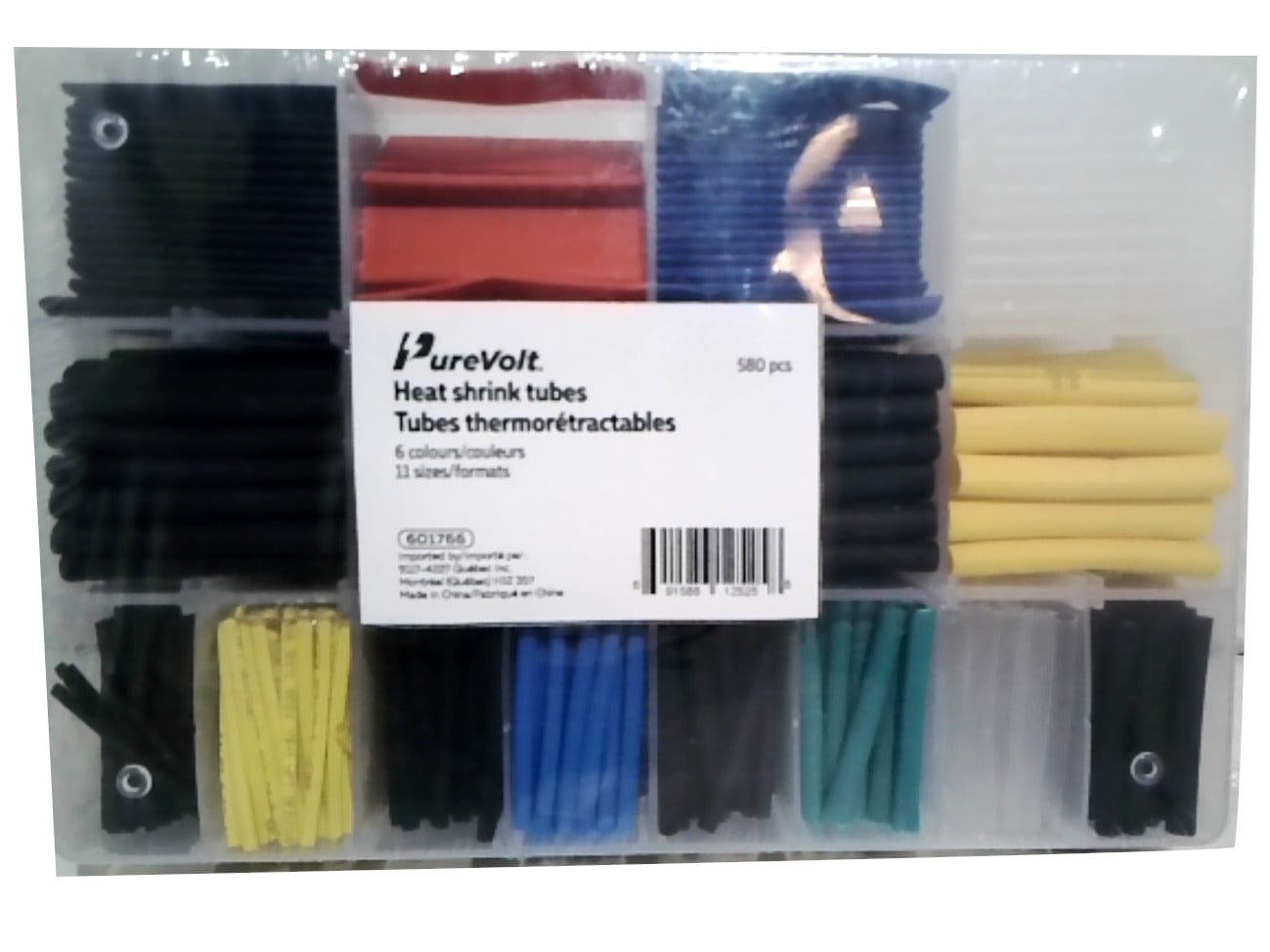 Heat Shrink Tubes 580pk. Ass't Purevolt - Brantford Surplus