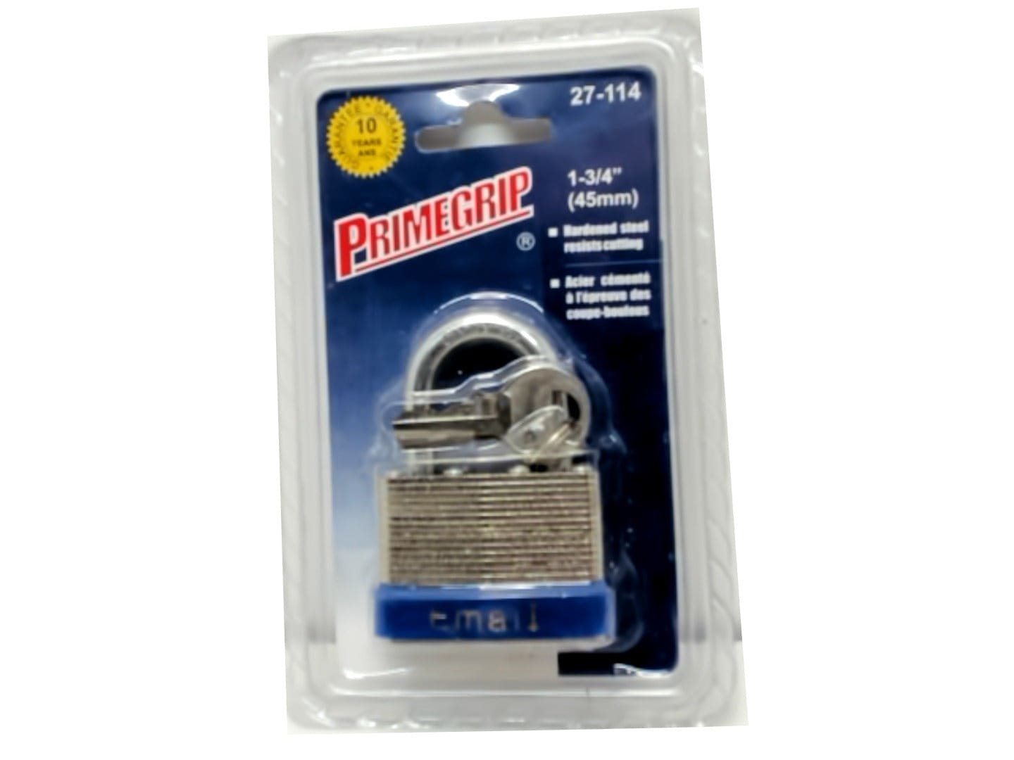 Padlock 45mm 1.75 inch hardened steel - Brantford Surplus