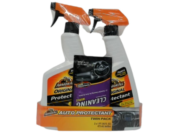 Auto Protectant 473mL 2pk. w/Cleaning Wipes Armorall (Or $6.99ea.)