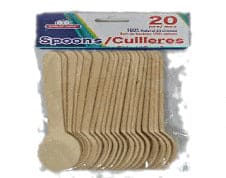 WOODEN SPOONS 20PK - Brantford Surplus