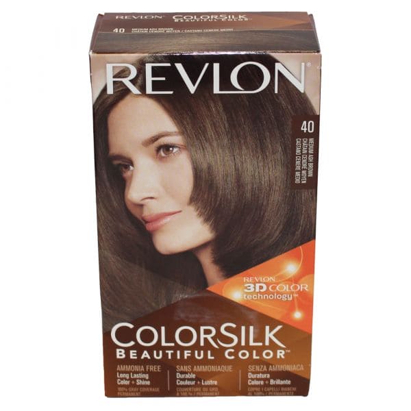 REVLON COLORSILK #40 MEDIUM ASH BROWN - Brantford Surplus