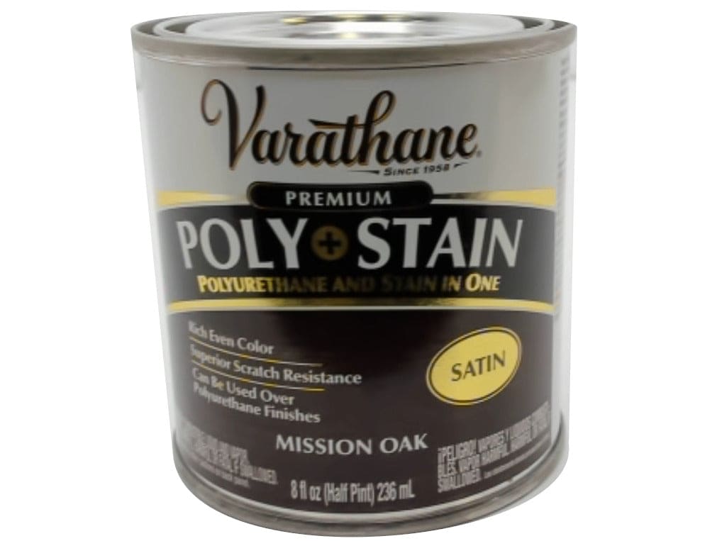 Poly + Stain Satin Mission Oak 236mL Varathane - Brantford Surplus