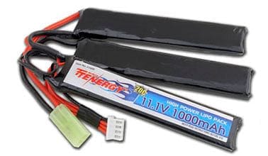 Tenergy Battery - LiPo 11.1V 1000mAh 20c Triple Split Style