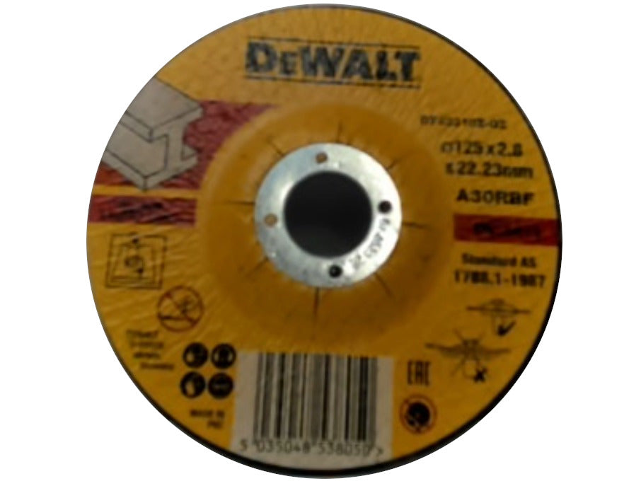 Metal Cutting Wheel DepCenter 125x2.8x22.23mm Dewalt5inx1/8 - Brantford Surplus