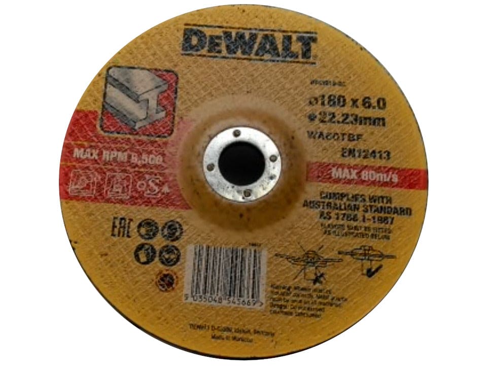 Metal Grinding Wheel 180x6.0x22.23mm Dewalt - Brantford Surplus