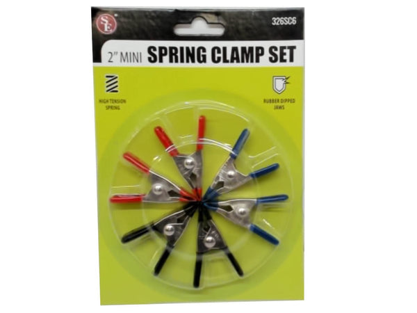 Spring Clamp Set 2" Mini 6pk.