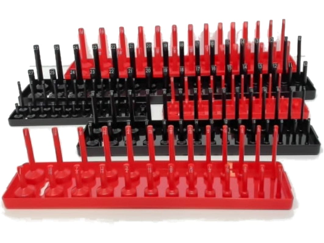 Socket Organizer 6pk. Black/Red Plastic (or $2.99, $3.99, $4.99ea) - Brantford Surplus