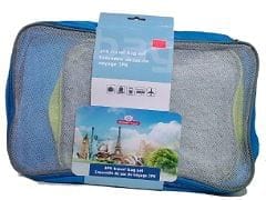 TRAVEL BAG SET 3PK (28x18x5cm), (28x23x6cm), (38x23x6cm) - Brantford Surplus