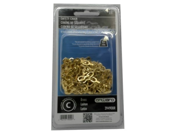 Brass Safety Chain 8ft. 35lb. Max Onward