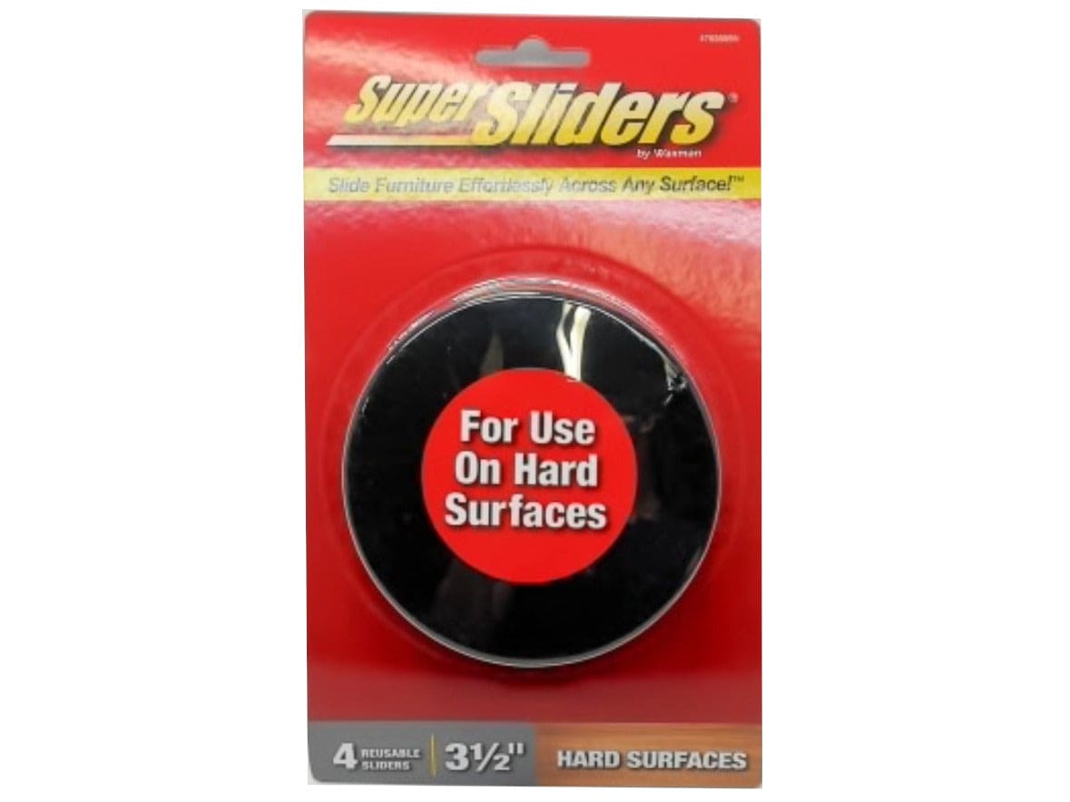 Super Sliders Furniture Sliders 3.5" Round 4pk. Hard Surfaces - Brantford Surplus