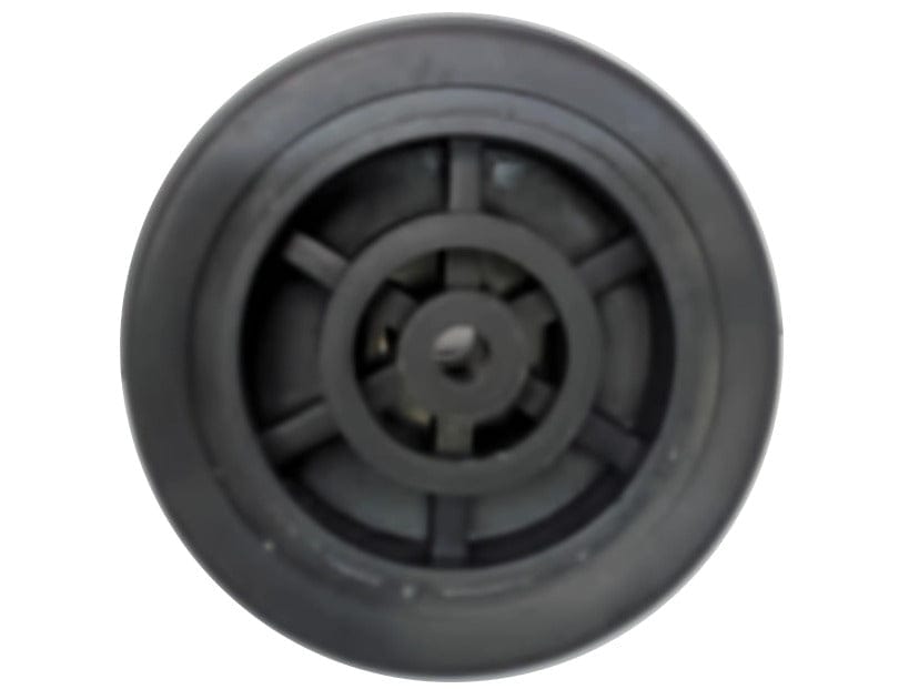 Rubber Wheel Black 2.5" 1/4" ID - Brantford Surplus