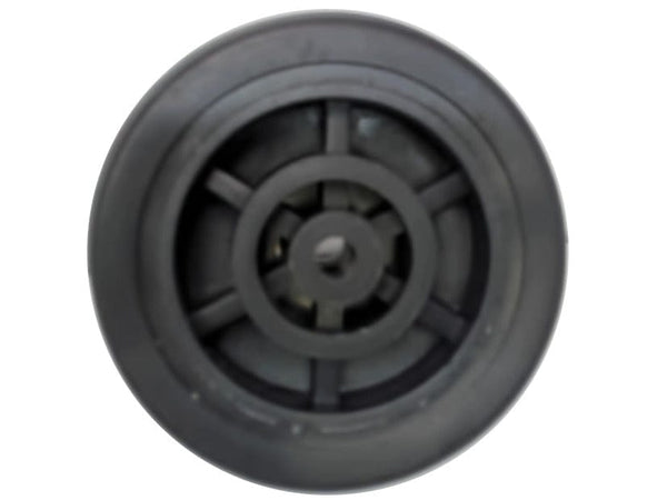 Rubber Wheel Black 2.5" 1/4" ID