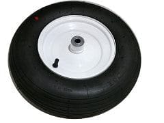 Wheelbarrow Tire w/Rim 4.80/4.00-8 2 Ply Rating 4.25" Hub 5/8" Br - Brantford Surplus