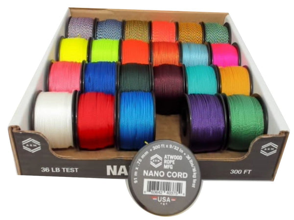 Nano Cord 9/32" X 300' Assorted Colours
