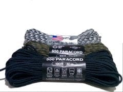 Rope Camos & Black 100' X 550 Paracord