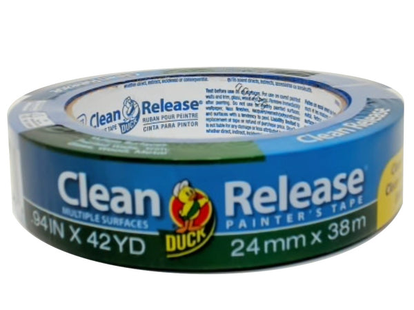 Painter's Tape Blue 1" X 42yd. Clean Release Duck