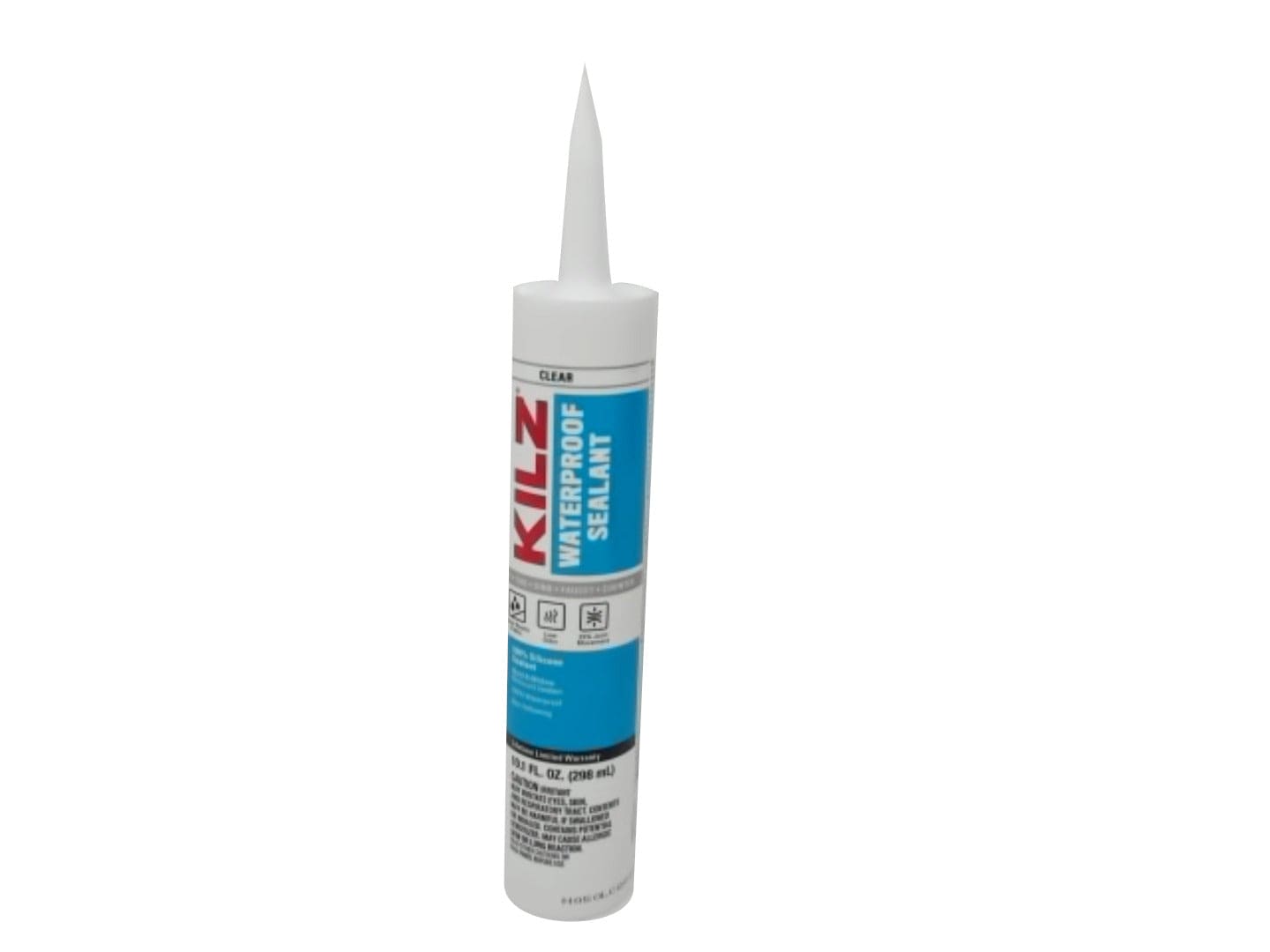 Silicone Sealant Clear Waterproof 298mL Kilz (ENDCAP) - Brantford Surplus