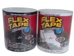 Flex Tape 4"x5' Black/White (ENDCAP)