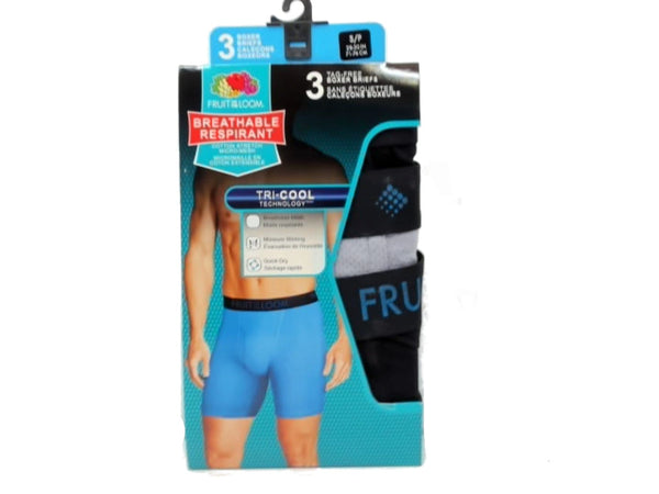 Boxer Briefs 3pk. Small Fruit Of The Loom Assorted