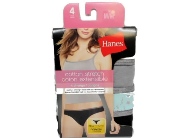 Hanes Ladies Cotton Stretch Bikini 4pk