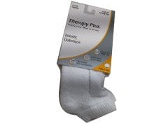 Socks Ladies White Diabetic Low Cut Therapy Plus