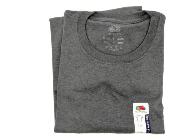 T-Shirt Men's Charcoal Heather Large Fruit Of The Loom (or 3/$19.99)