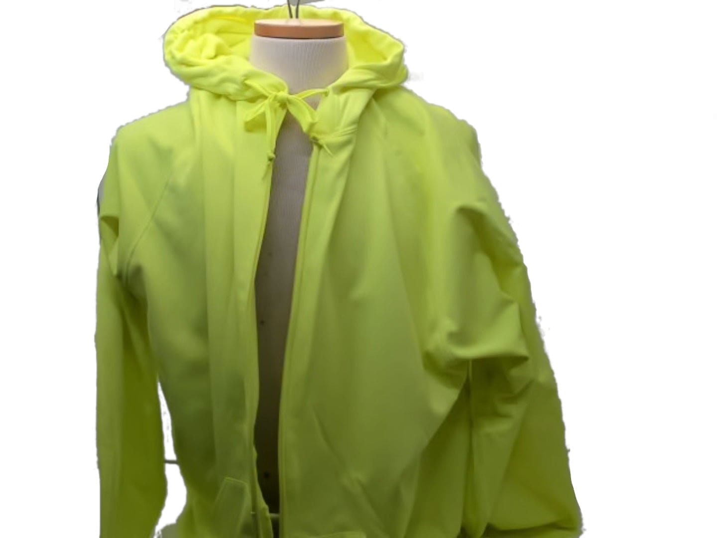 Zipper Hoodie Medium Safety Green - Brantford Surplus