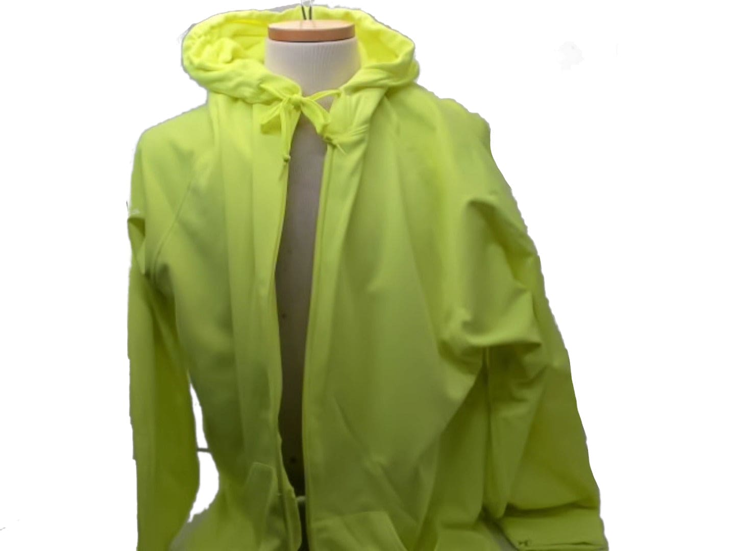 Zipper Hoodie Large Safety Green - Brantford Surplus