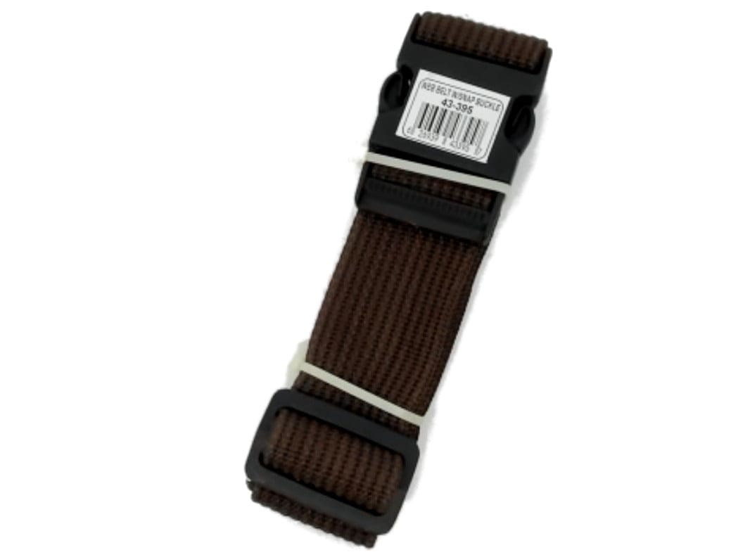 Web Belt w/Snap Buckle Brown - Brantford Surplus