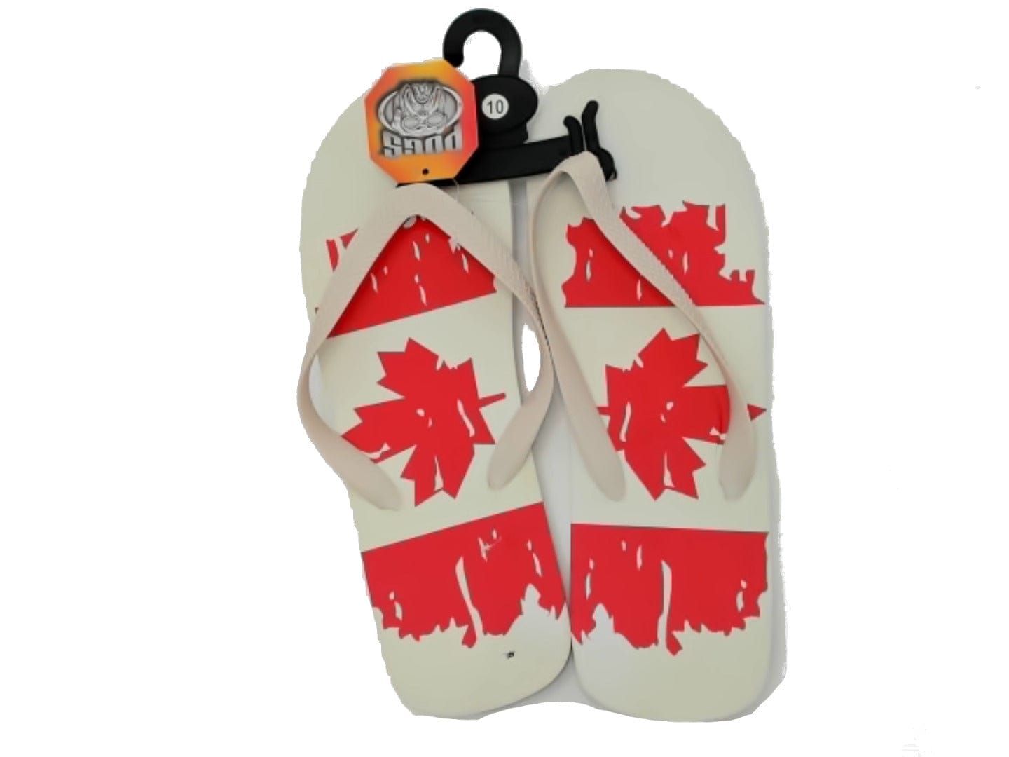 Flip Flops Canada Flag Asst - Brantford Surplus