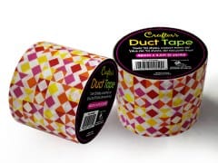 Crafters Duct Tape, Geo-Red 48mm x 4.5M (5 Yards) Time 4 Crafts