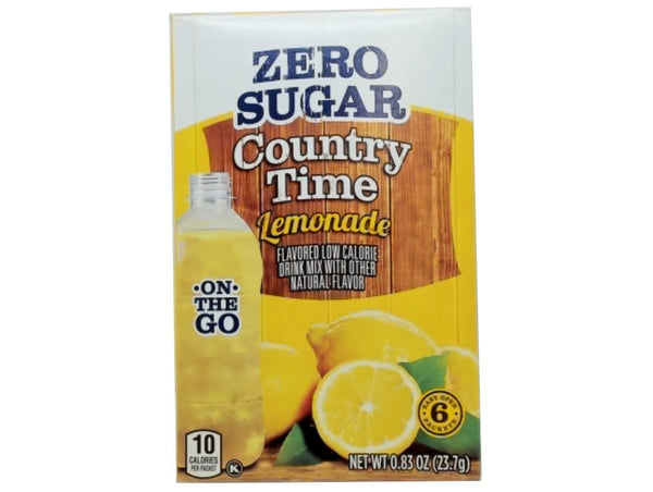 Country Time Drink Mix Lemonade 23.7g. Zero Sugar