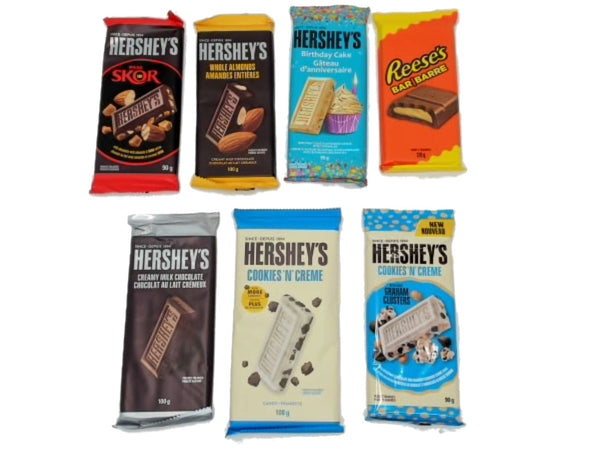 Hershey's Or Reese's Chocolate Bars Assorted - each sold individually