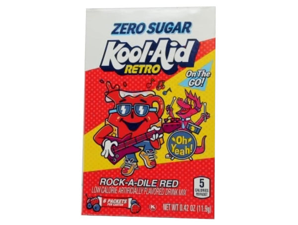 Kool-aid Drink Mix Rock-a-dile Red 11.9g. Zero Sugar