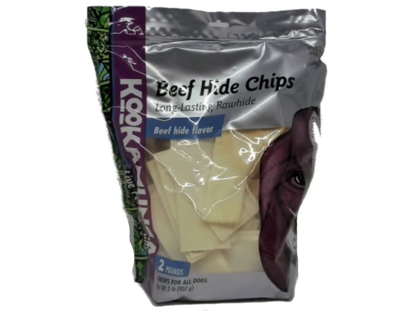 Beef Hide Chips 2lbs. Kookamunga (Or 3/$19.99)