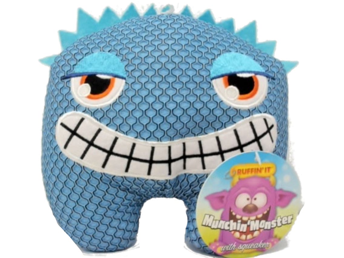 Dog Toy Munchin' Monster w/Squeaker Blue Ruffin' It - Brantford Surplus