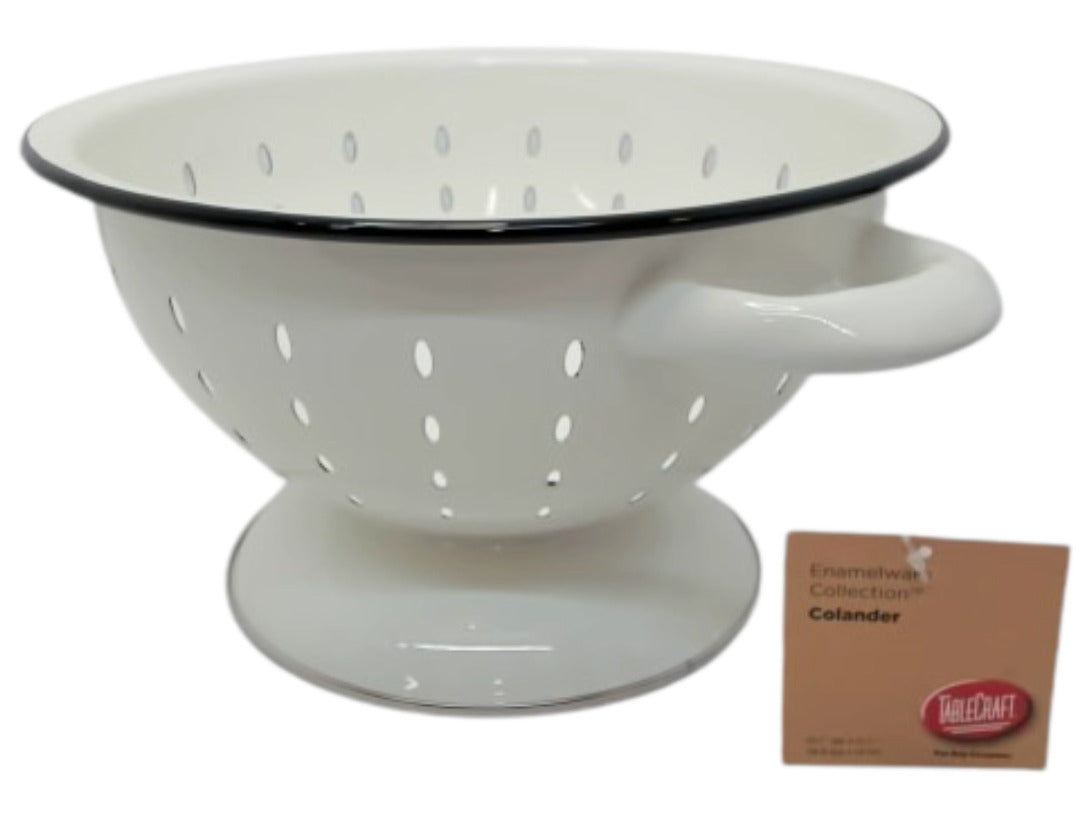 Colander 9.75" x 5.5" Enamelware Collection - Brantford Surplus