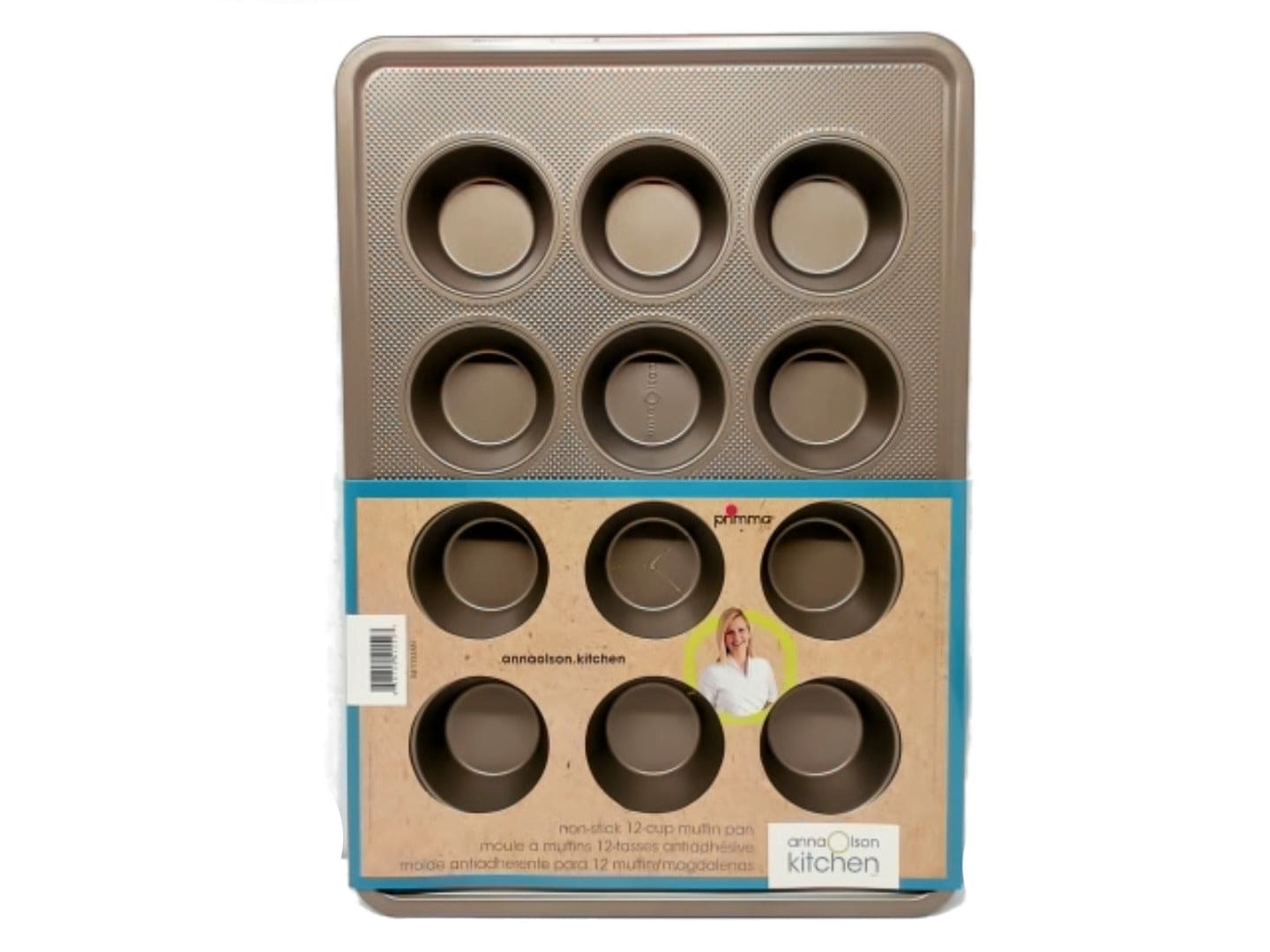 Muffin Pan 12 Cup Non Stick Anna Olson Kitchen - Brantford Surplus