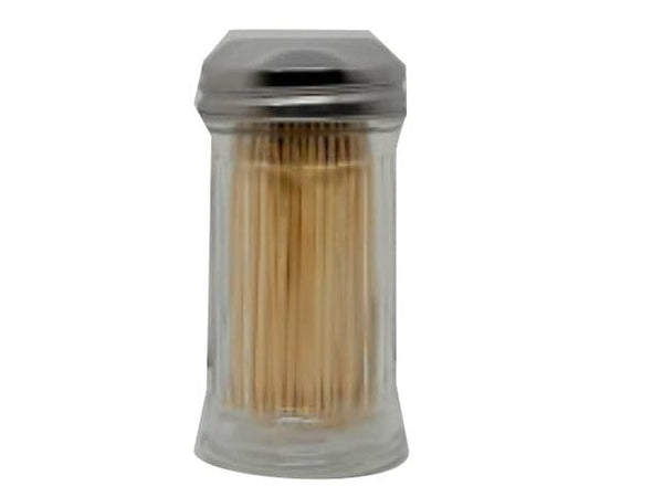 Toothpick Dispenser Glass Fluted