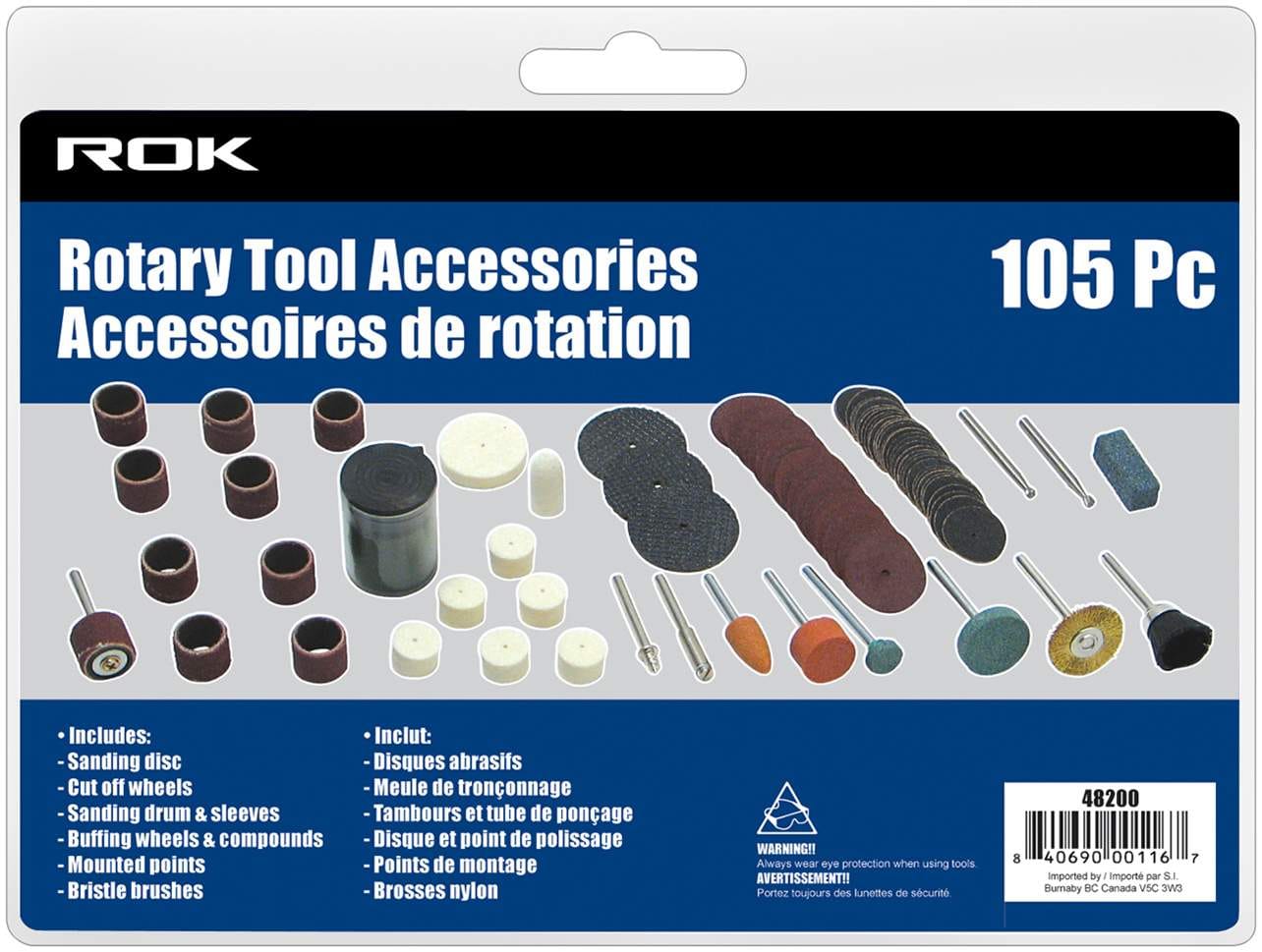 Rotary tool accessory kit 105 pc - Brantford Surplus